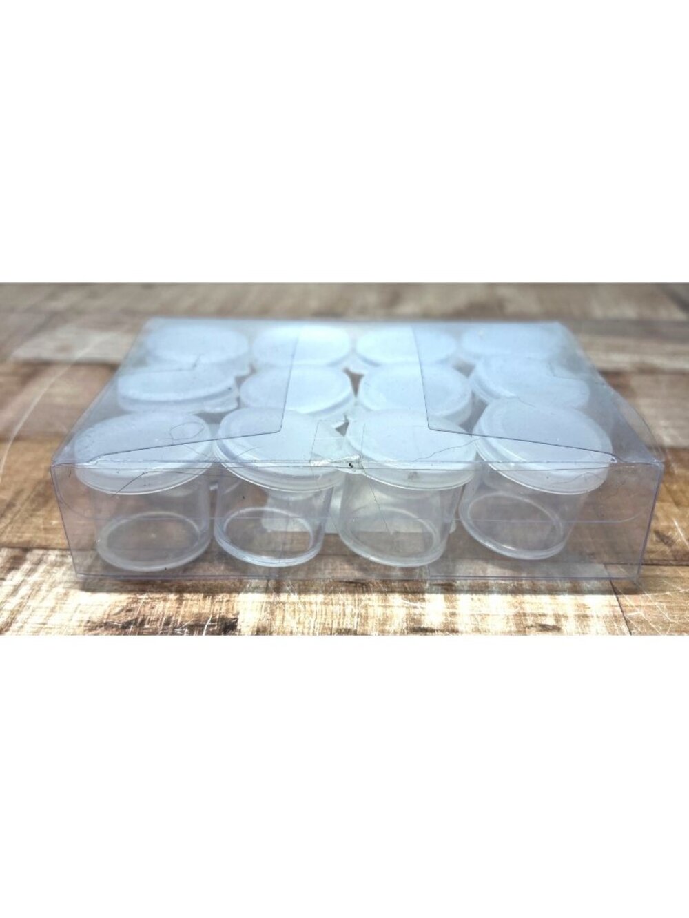 Bead Landing Mini Containers 12-Pack 1" Clear Plastic Storage For Crafts & Beads